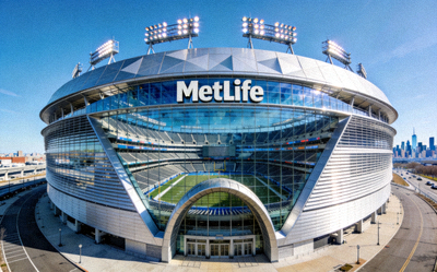 MetLife体育场外部全景现代建筑结构